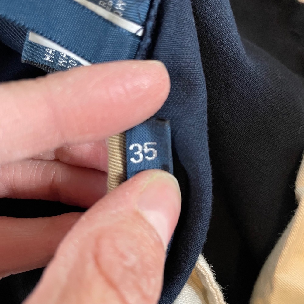 Vintage Polo Ralph Lauren Gellar Fatigue Short Cargo Chin Men 35 Blue Distressed - Picture 3 of 8